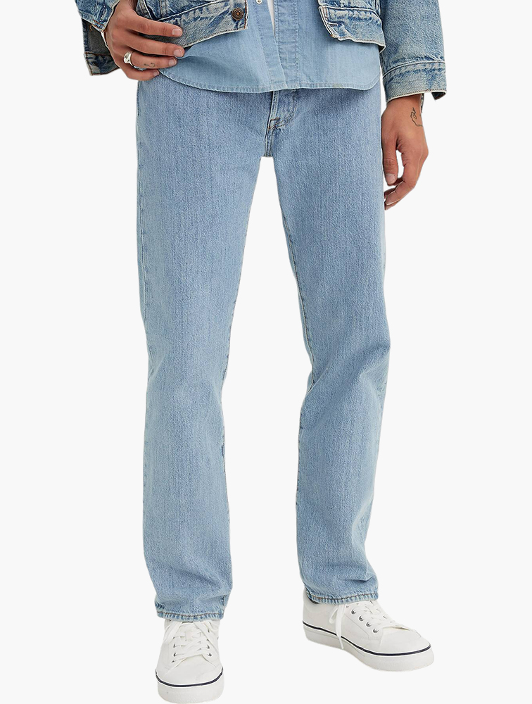 MyRunway Shop Levi's Blue Light Stonewash 501 Original Fit Jeans for